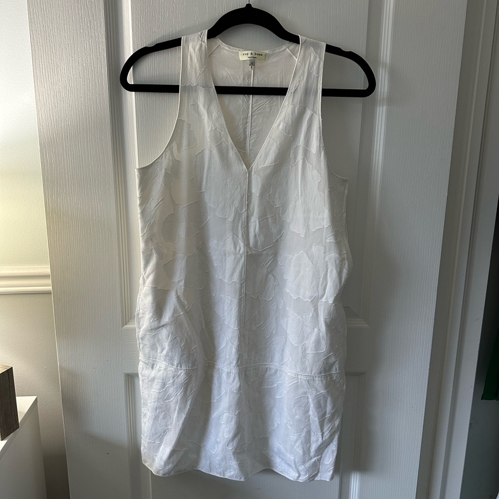 Rag & Bone White Detailed Dress - Size 0 - Picture 4 of 9